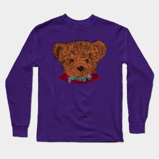 Teddy Sketch Vintage Style Long Sleeve T-Shirt